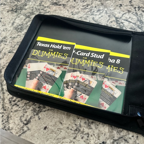 Poker Set For Dummies with Rule Books: Texas Hold'em 7-Card Stud Omaha 8 - Picture 3 of 15